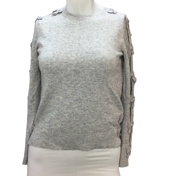 Ted Baker Sakarie Women's Bow Detail Knit Sweater Wool Cashmere Blend Size 0 - Picture 2 of 13